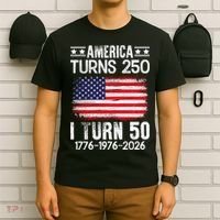America Turns 250 I Turn 50 1976 50th Birthday T-Shirt thumb 6