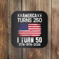 America Turns 250 I Turn 50 1976 50th Birthday Coaster thumb 0