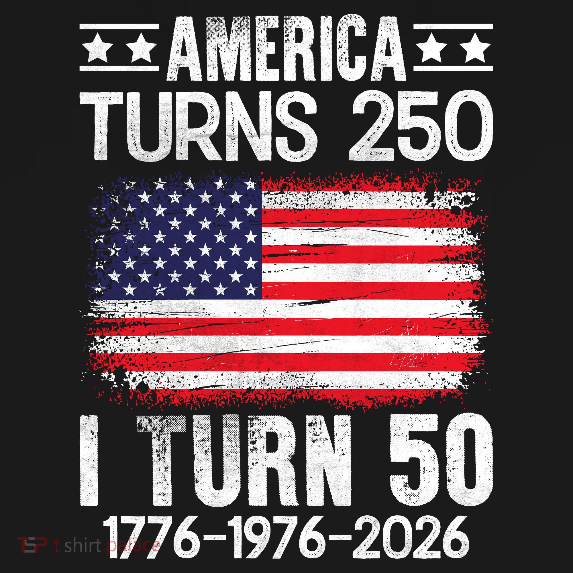 America Turns 250 I Turn 50 1976 50th Birthday Coaster