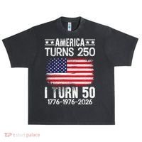 America Turns 250 I Turn 50 1976 50th Birthday Urban Oversized Heavyweight T-Shirt thumb 0