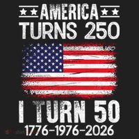 America Turns 250 I Turn 50 1976 50th Birthday Urban Oversized Heavyweight T-Shirt thumb 2
