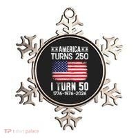 America Turns 250 I Turn 50 1976 50th Birthday Ornament thumb 0