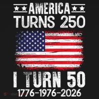 America Turns 250 I Turn 50 1976 50th Birthday Tall Sweatshirt thumb 2