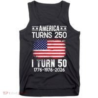 America Turns 250 I Turn 50 1976 50th Birthday Tank Top thumb 0