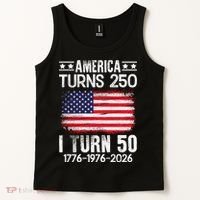 America Turns 250 I Turn 50 1976 50th Birthday Tank Top thumb 2