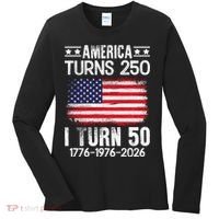 America Turns 250 I Turn 50 1976 50th Birthday Women's Long Sleeve Shirt thumb 0