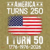 America Turns 250 I Turn 50 1976 50th Birthday Garment-Dyed Women's Muscle Tee thumb 6