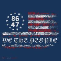 Anti Trump 8647 86 47 US Flag We The People Impeach 47 Women's Hoodie thumb 2