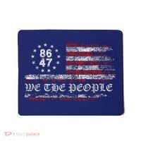 Anti Trump 8647 86 47 US Flag We The People Impeach 47 Mousepad thumb 0
