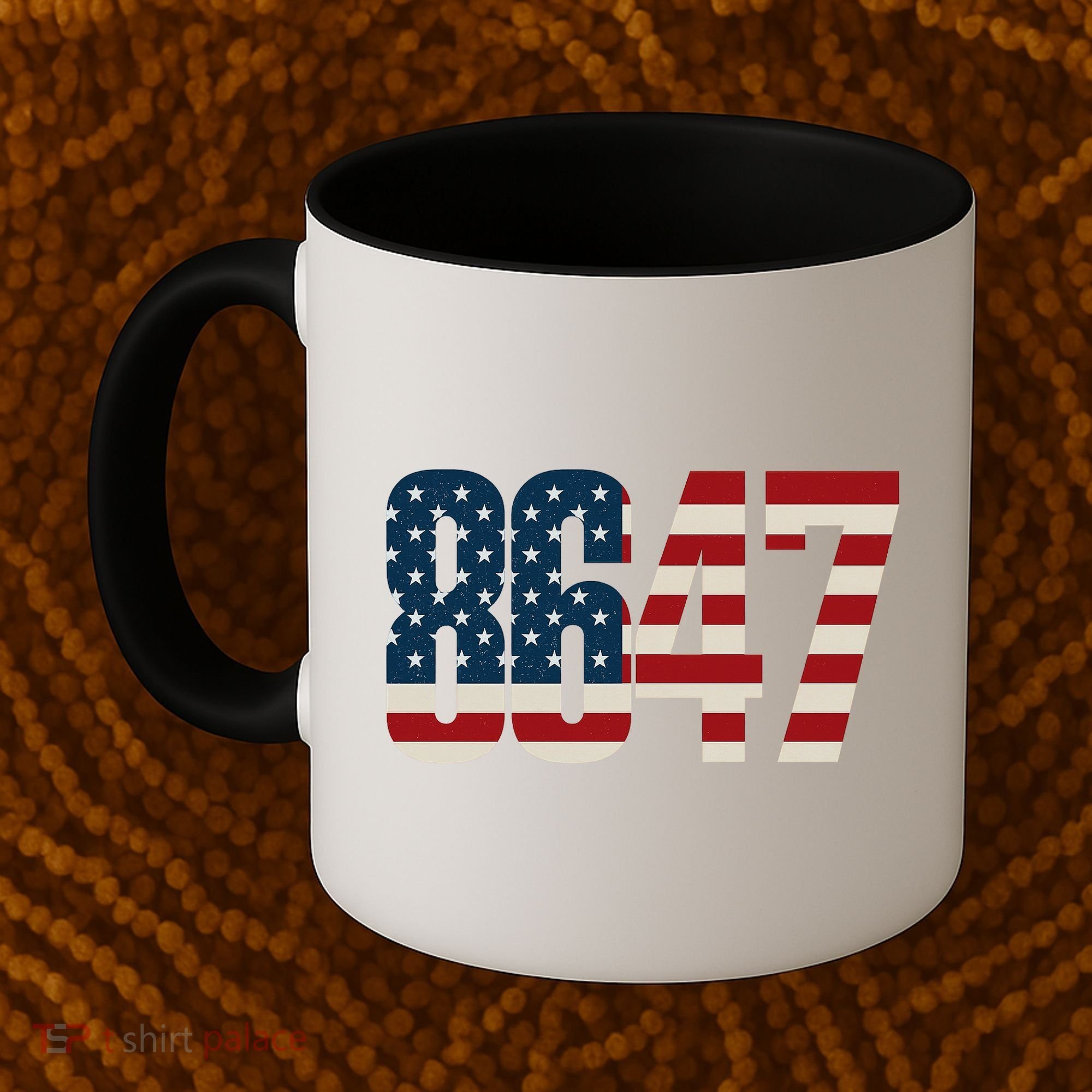 Anti Trump 8647 86 47th President US Flag Coffee Mug