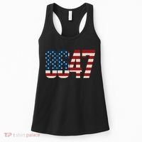 Anti Trump 8647 86 47th President US Flag Women's Tank Top thumb 0