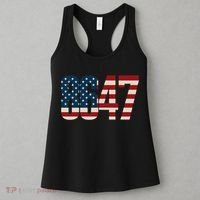 Anti Trump 8647 86 47th President US Flag Women's Tank Top thumb 3
