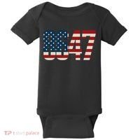 Anti Trump 8647 86 47th President US Flag Baby Bodysuit thumb 0