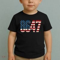Anti Trump 8647 86 47th President US Flag Toddler T-Shirt thumb 2