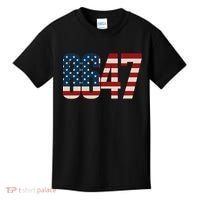 Anti Trump 8647 86 47th President US Flag Kids T-Shirt thumb 0