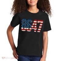 Anti Trump 8647 86 47th President US Flag Kids T-Shirt thumb 2