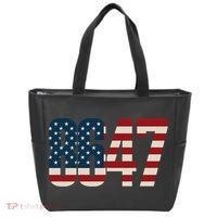 Anti Trump 8647 86 47th President US Flag Tote Bag thumb 0