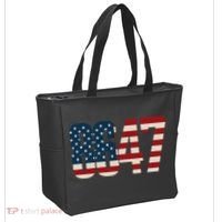Anti Trump 8647 86 47th President US Flag Tote Bag thumb 2