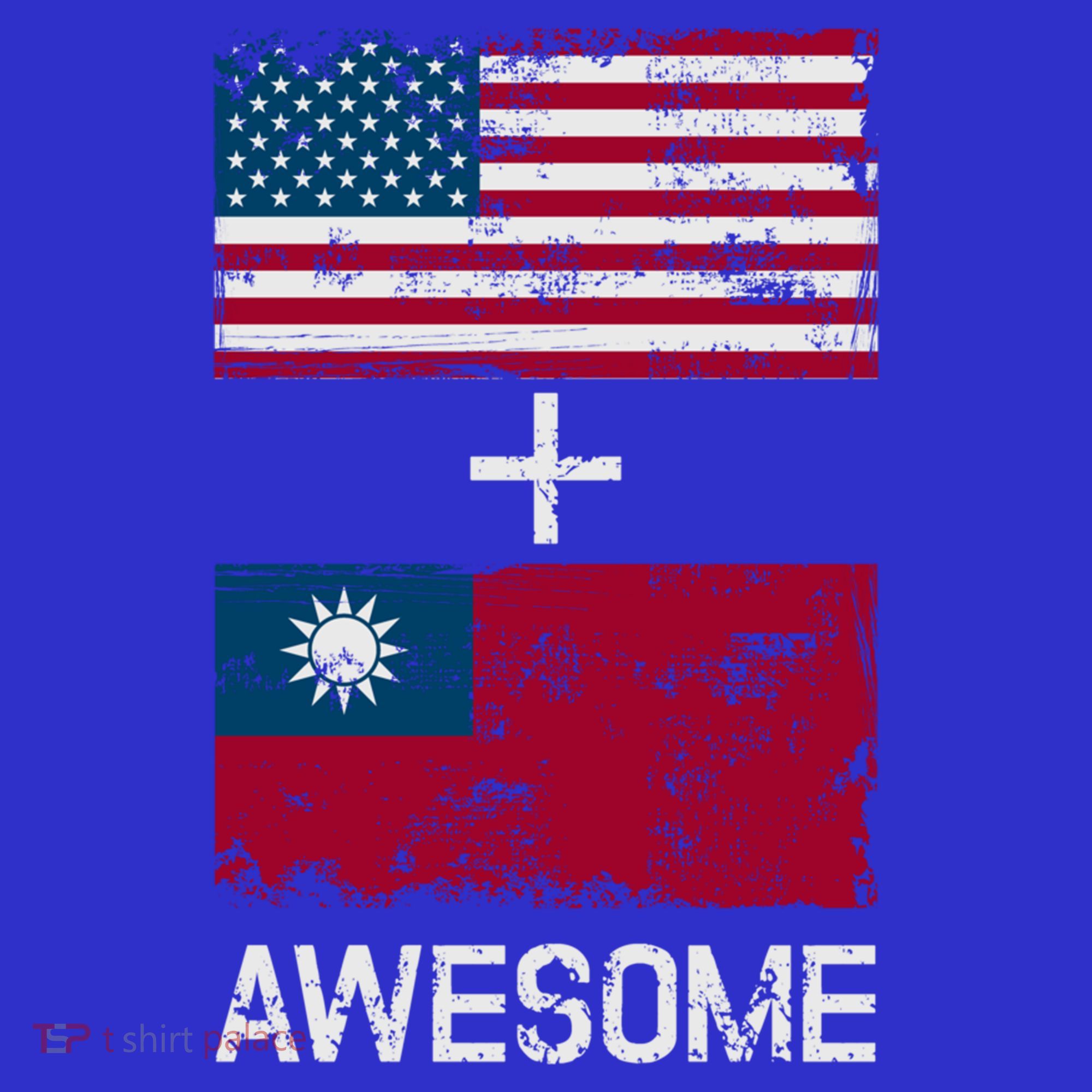 American + Taiwanese = Awesome Usa And Taiwan Flags Product Cute Gift Kids Sweatshirt