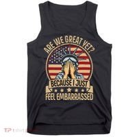 Anti Trump Are We Great Yet Cause I Just Feel Embarrassed Tank Top thumb 0