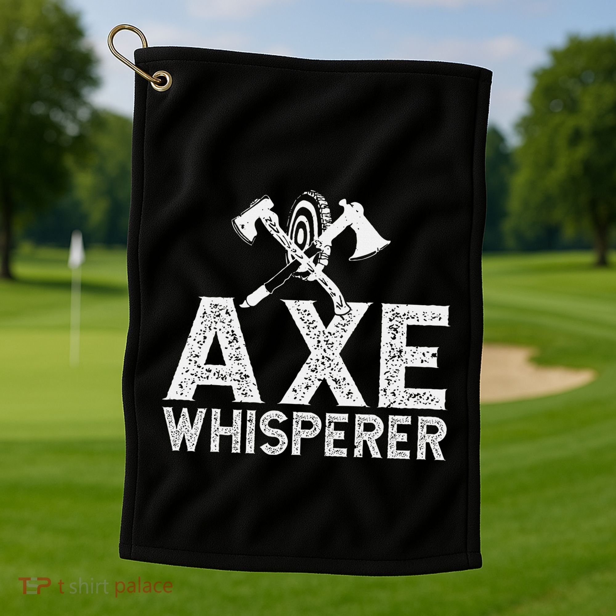 Axe Throwing Axe Whisperer Golf Towel