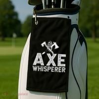 Axe Throwing Axe Whisperer Golf Towel thumb 2