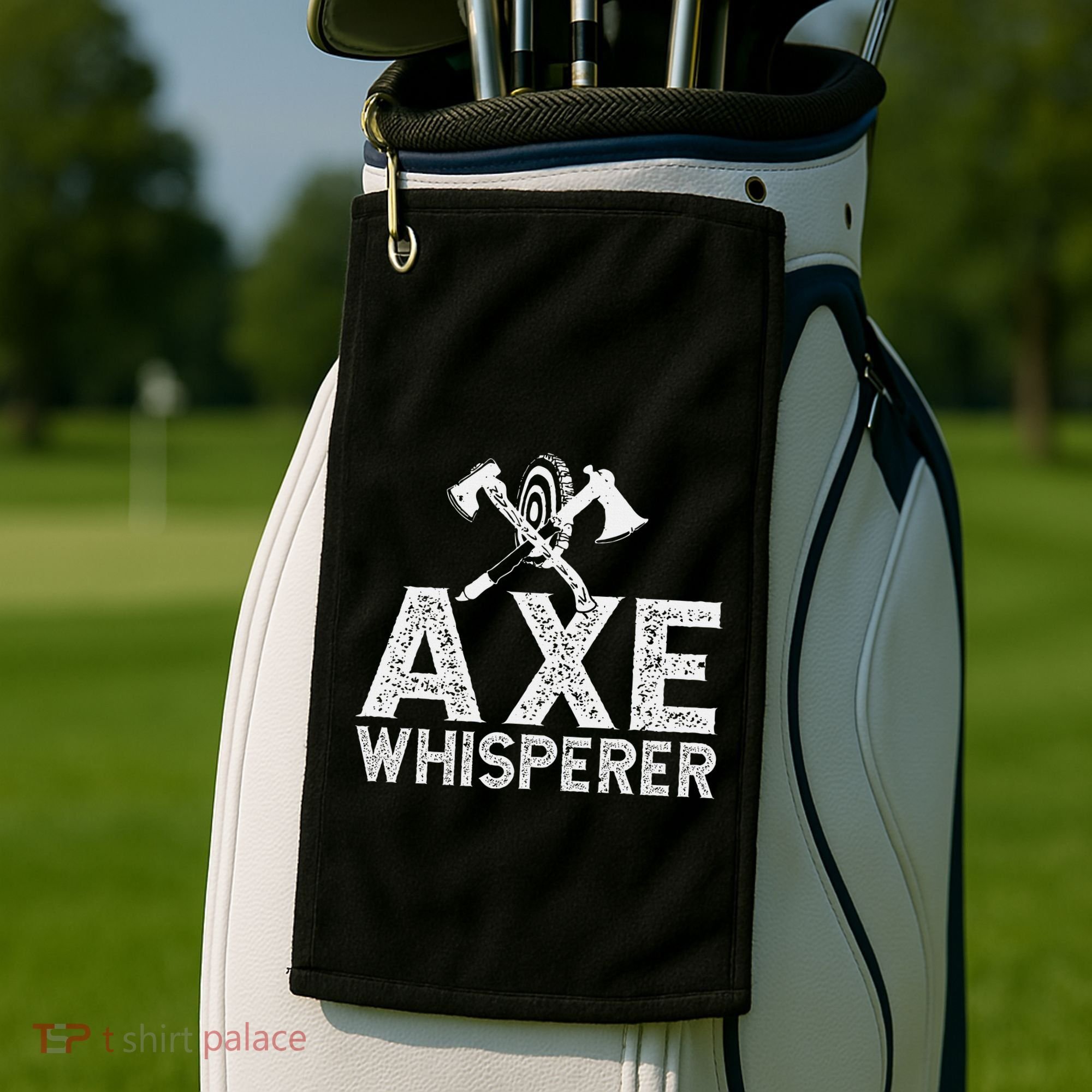 Axe Throwing Axe Whisperer Golf Towel