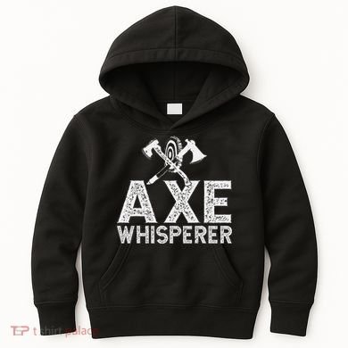 Axe Throwing Axe Whisperer Kids Hoodie