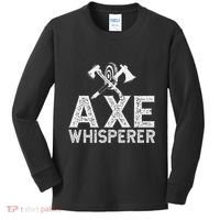 Axe Throwing Axe Whisperer Kids Long Sleeve Shirt thumb 0