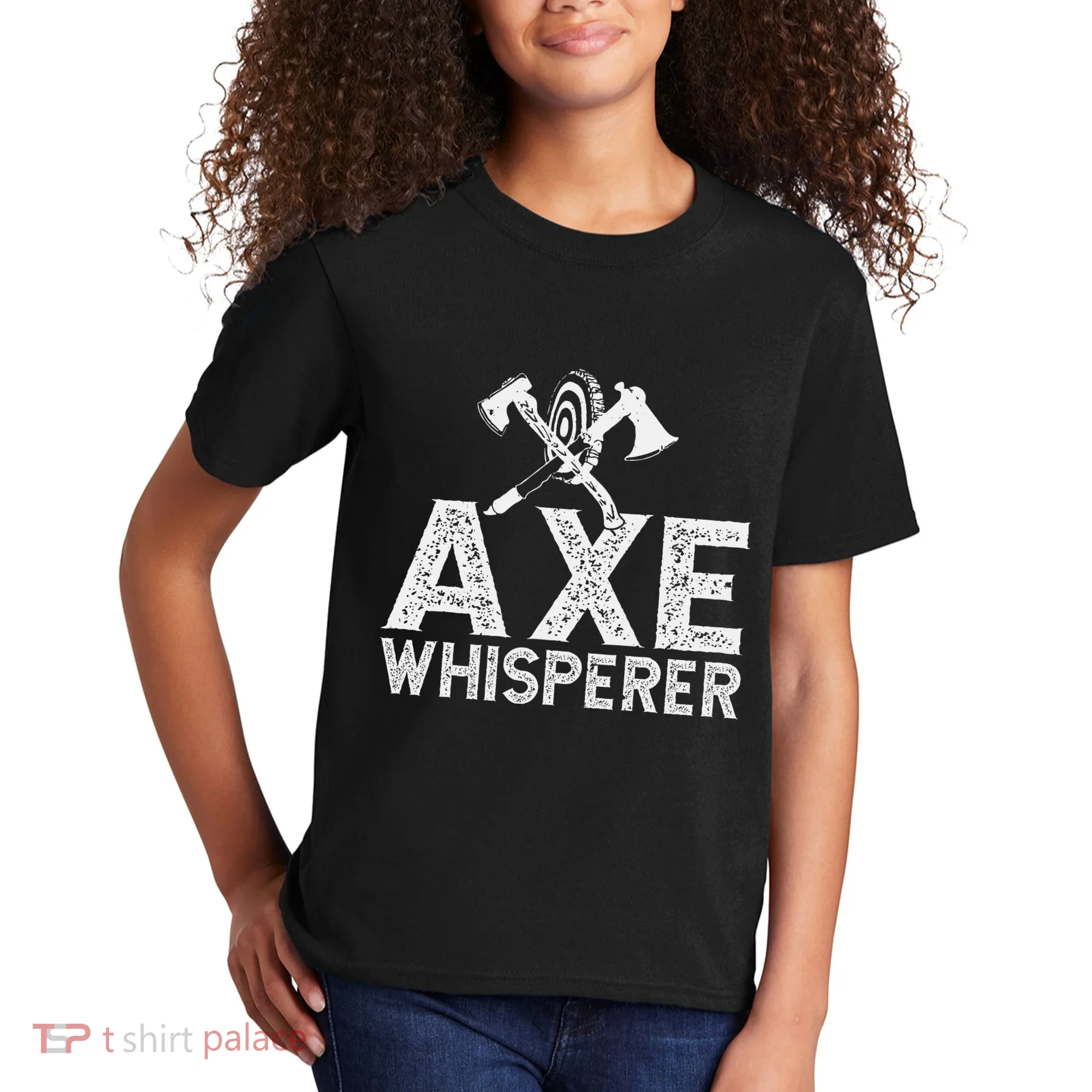 Axe Throwing Axe Whisperer Kids T-Shirt