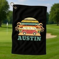 Austin Texas Golf Towel thumb 1