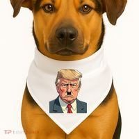 Anti Trump Activist Protest USA-Made Doggie Bandana thumb 1