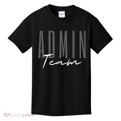 Admin Team Assistant Admin Squad Administrative Assistant Kids T-Shirt