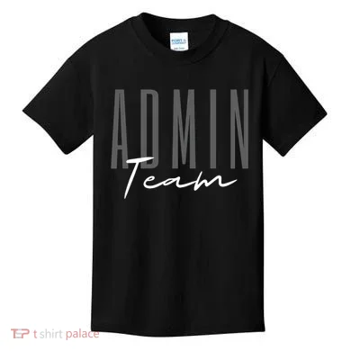 Admin Team Assistant Admin Squad Administrative Assistant Kids T-Shirt