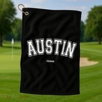 Austin Texas Golf Towel thumb 1