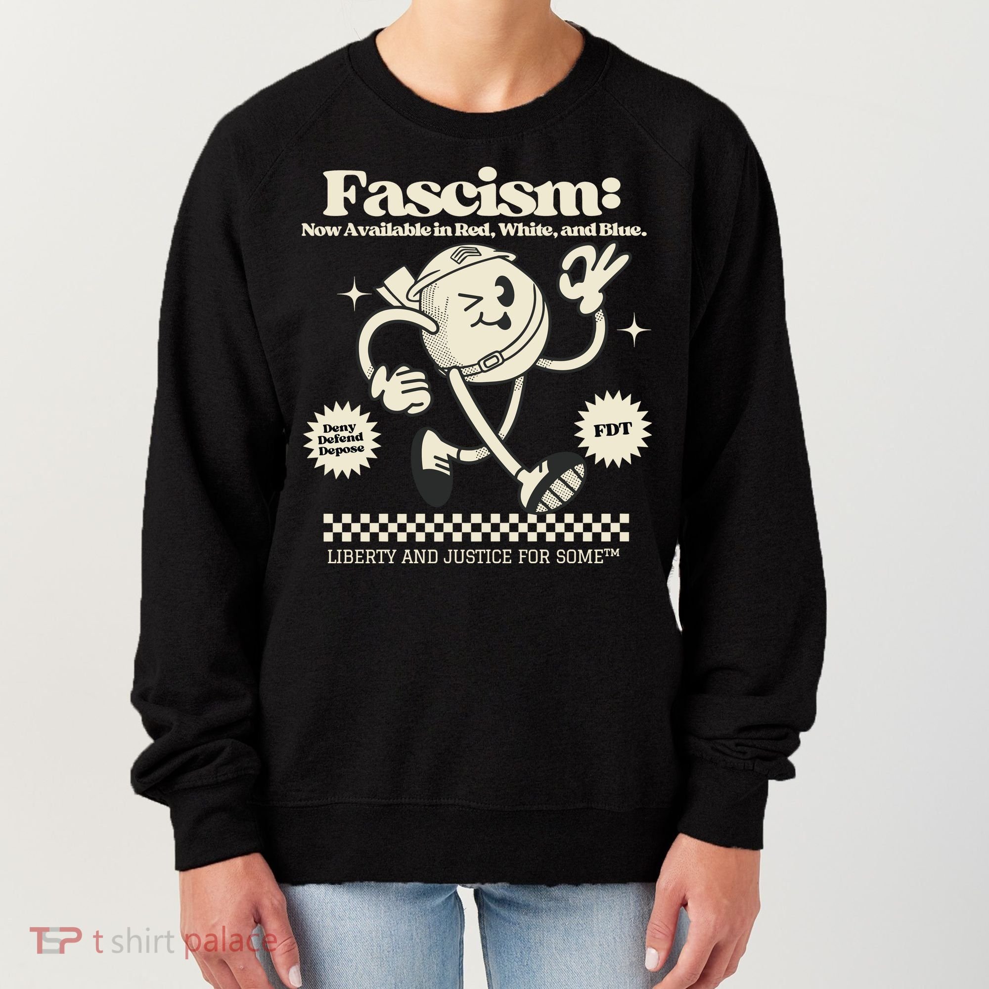 Anti Trump Anti Fascism Women's Sweatshirt