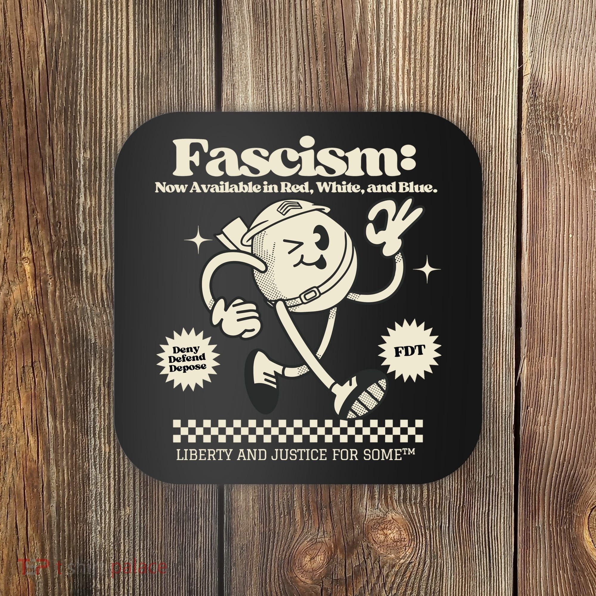 Anti Trump Anti Fascism Coaster