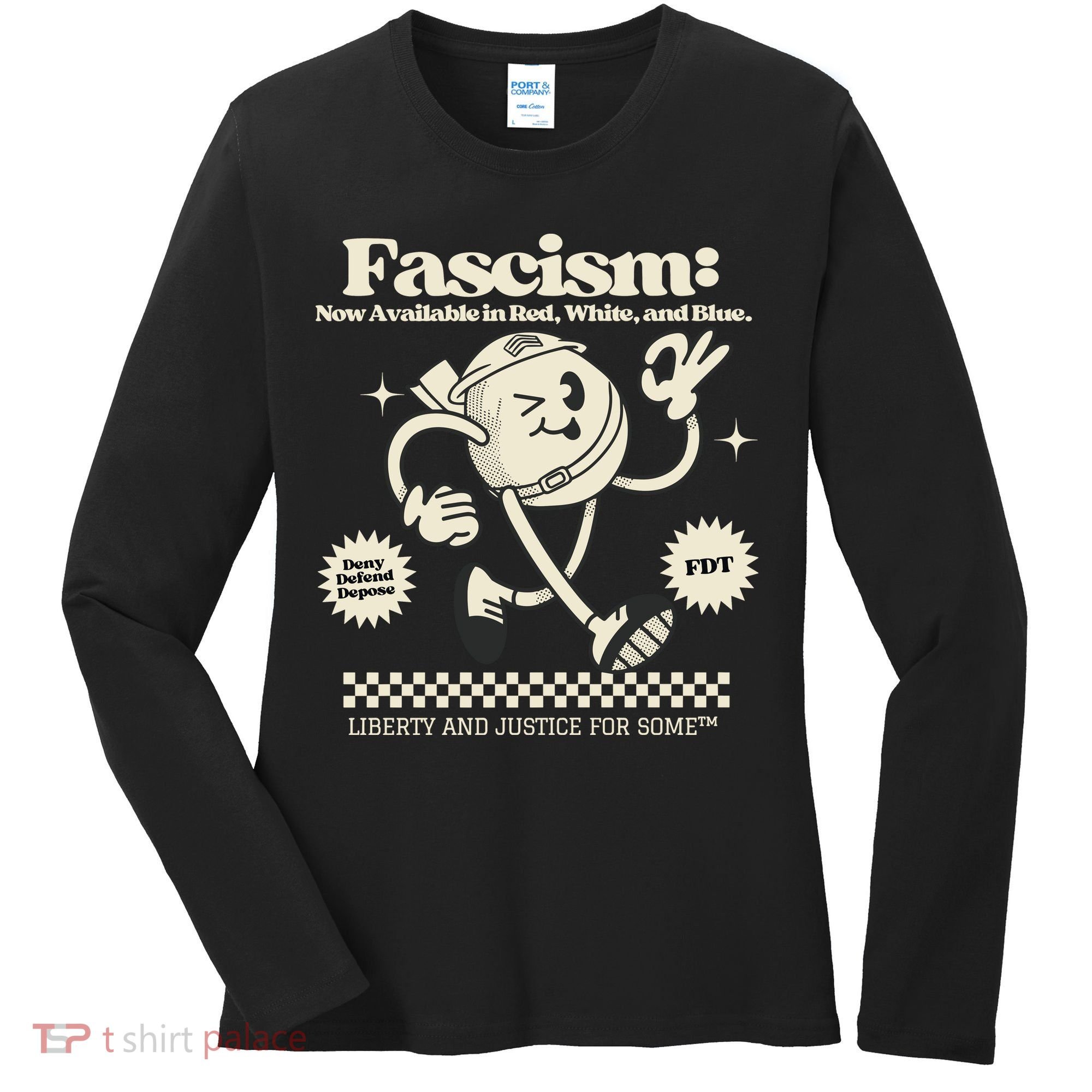 Anti Trump Anti Fascism Women's Long Sleeve Shirt