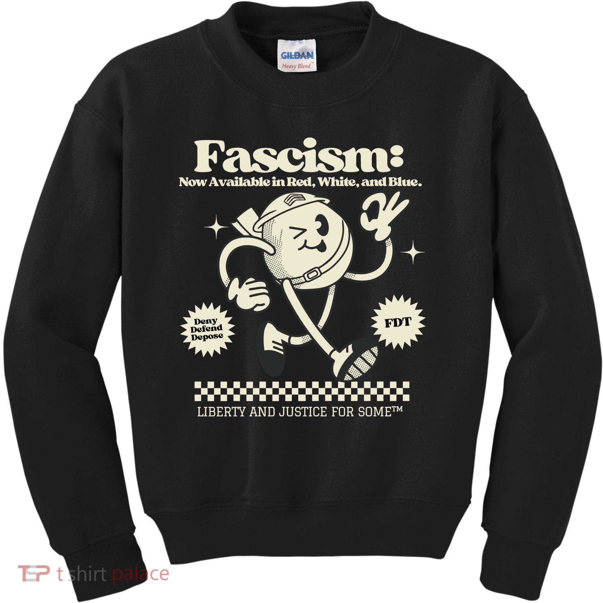 Anti Trump Anti Fascism Kids Sweatshirt