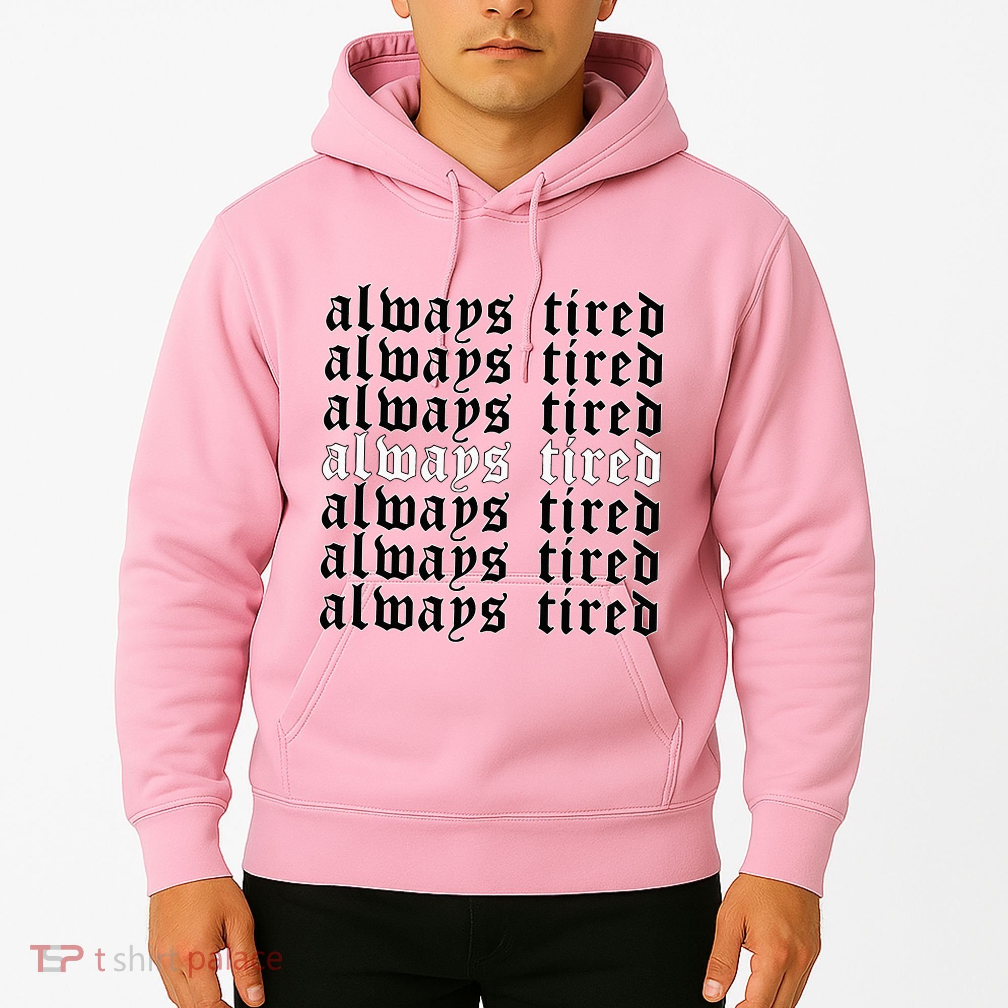 Always Tired Aesthetic Soft Grunge Goth Egirl Eboy Hoodie