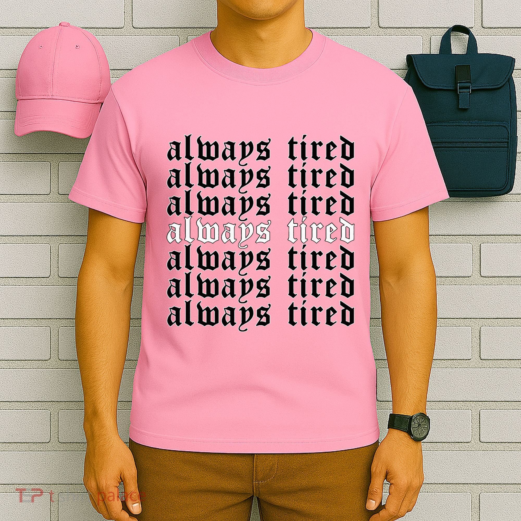 Always Tired Aesthetic Soft Grunge Goth Egirl Eboy T-Shirt