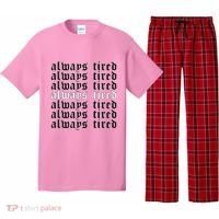 Always Tired Aesthetic Soft Grunge Goth Egirl Eboy Pajama Set thumb 0