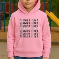 Always Tired Aesthetic Soft Grunge Goth Egirl Eboy Kids Hoodie thumb 2