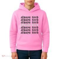 Always Tired Aesthetic Soft Grunge Goth Egirl Eboy Kids Hoodie thumb 4