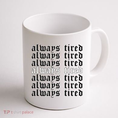 Always Tired Aesthetic Soft Grunge Goth Egirl Eboy Coffee Mug back