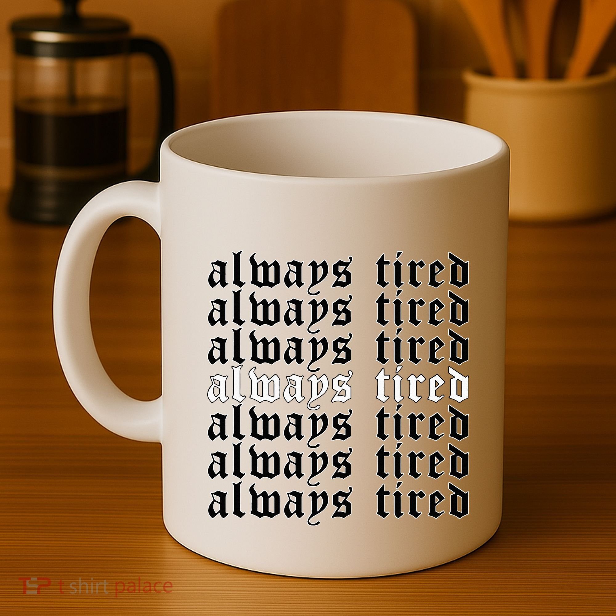 Always Tired Aesthetic Soft Grunge Goth Egirl Eboy Coffee Mug