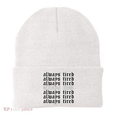 Always Tired Aesthetic Soft Grunge Goth Egirl Eboy Beanie