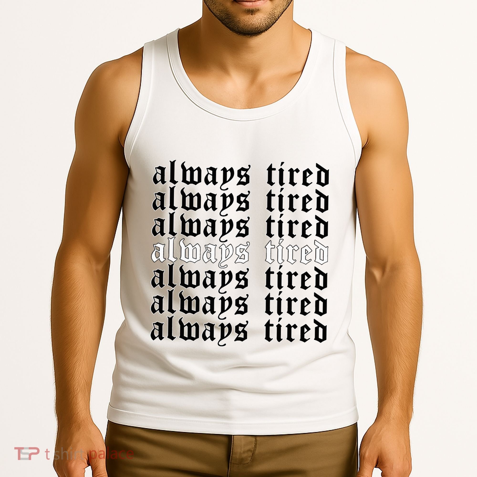 Always Tired Aesthetic Soft Grunge Goth Egirl Eboy Tank Top