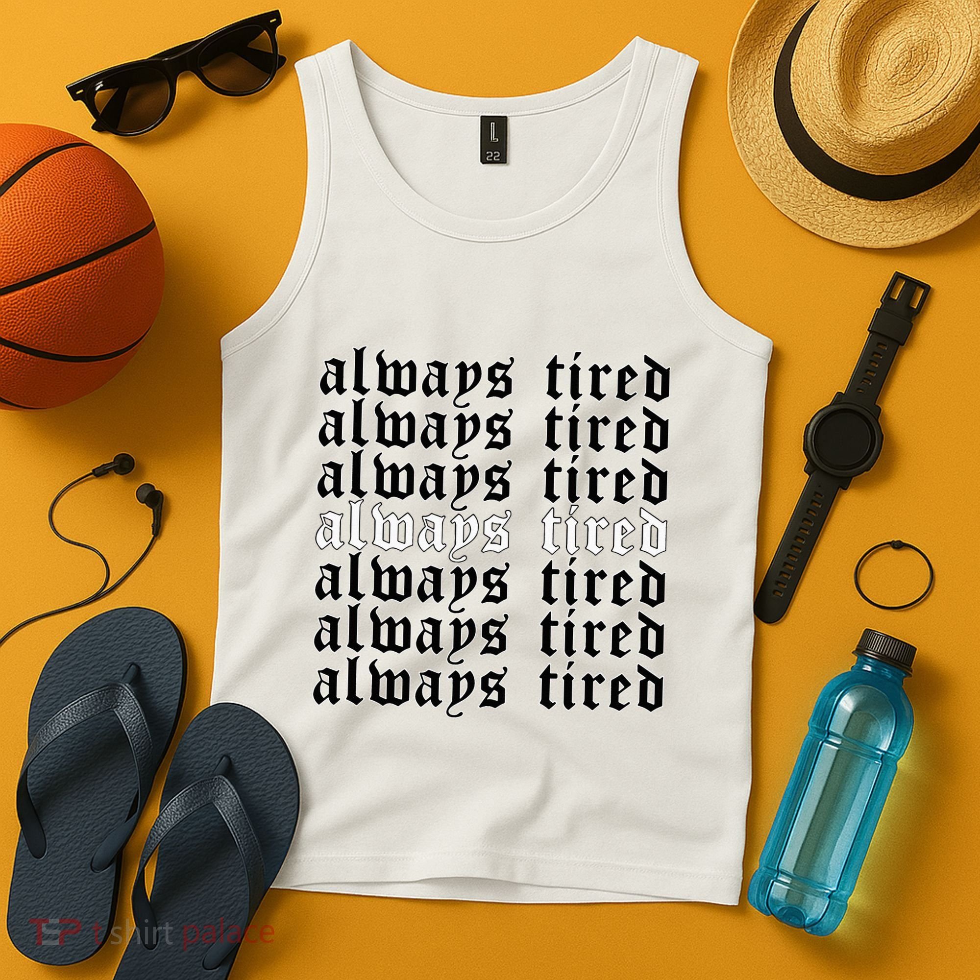 Always Tired Aesthetic Soft Grunge Goth Egirl Eboy Tank Top