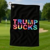 Anti Trump Golf Towel thumb 1